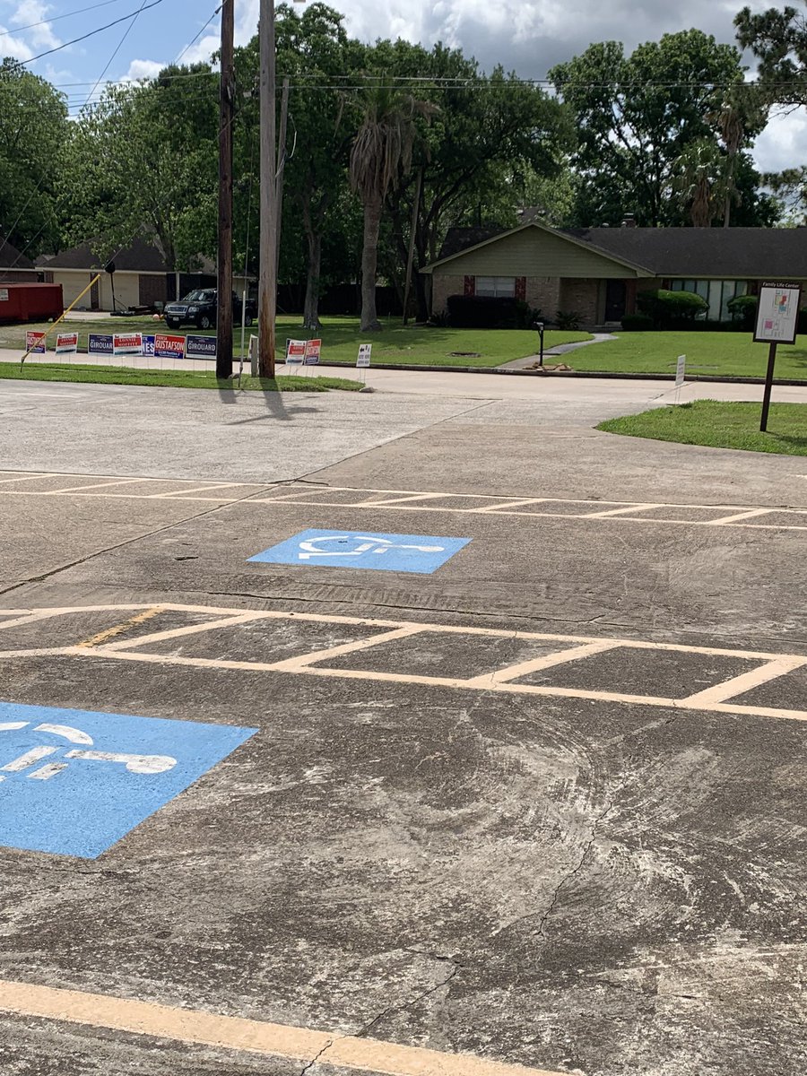 This driveway …. Every time I go to the Baptist Church activity center, I think of the morning we launched a 23 ft boat during Harvey. Here to vote today. Elections always seem to bring division - let’s remember we are best when we connect vs. divide.