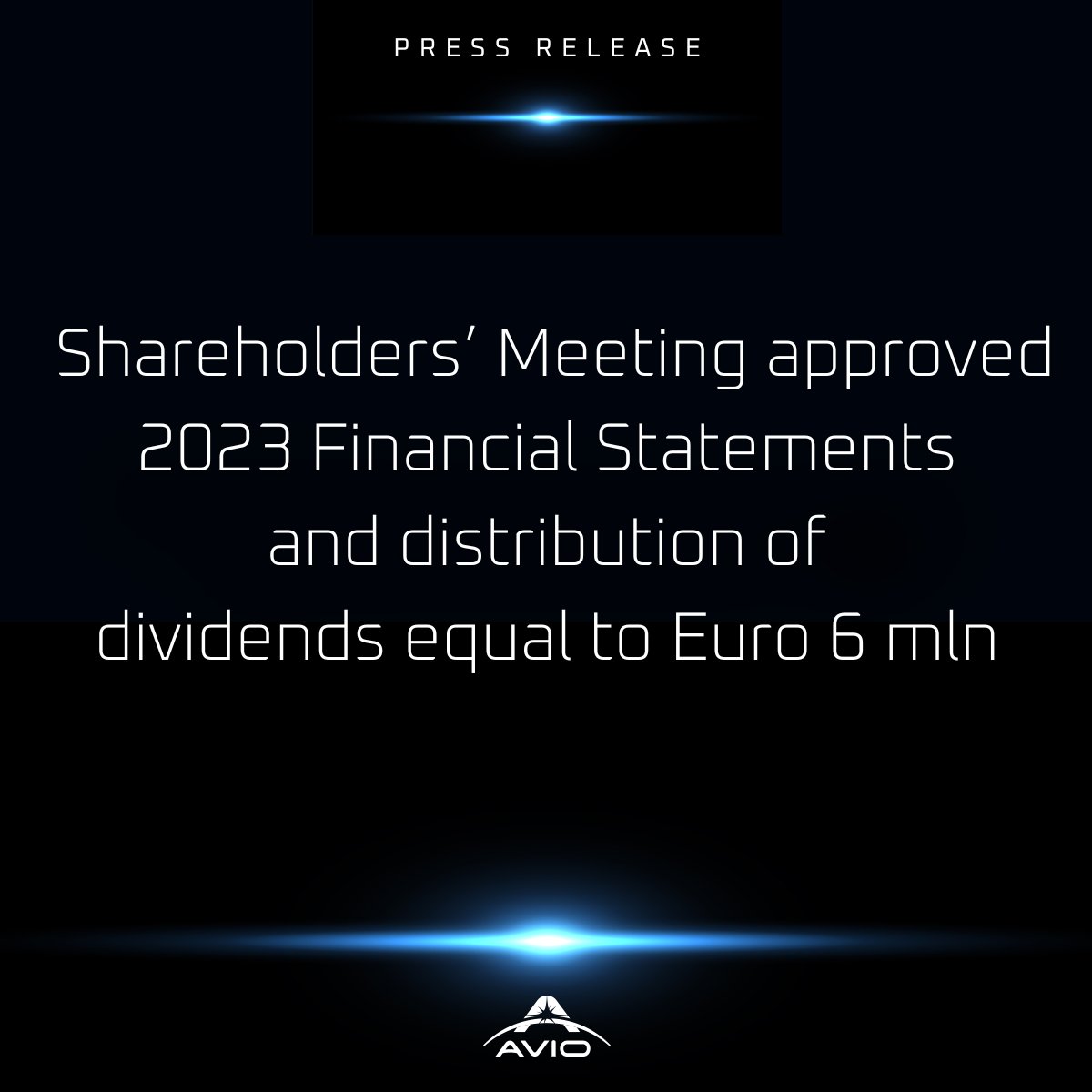The ordinary Shareholders’ Meeting of #Avio S.p.A. was held today under the chairmanship of Mr. Roberto Italia. Read the press release to discover all the Shareholders’ Meeting resolutions: bit.ly/449r3P7 #space