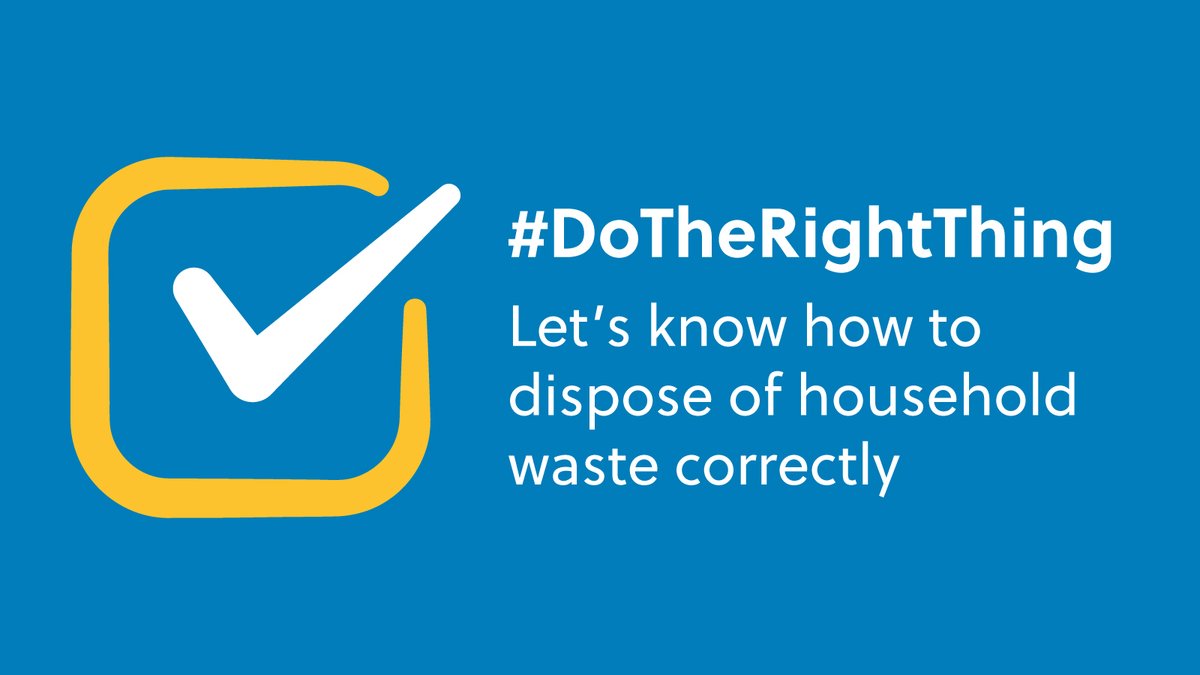 Let’s dispose of household waste in the right place · Know what goes in each bin · bit.ly/44axmSm · what to do with big items · bit.ly/3Us6rhQ · where to take extra waste or stuff too good to throw away · bit.ly/3vWLnXs #DoTheRightThing #LetsDoIt 2/3🧵