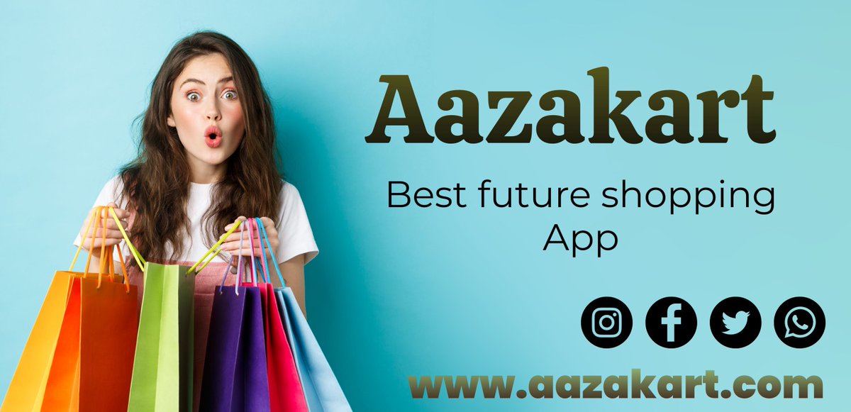 Lets go to shopping Aazakart #aazakartshopping #onlineshoppingindia #aazakartdiscounts #sale #business #shoppingtime 
Aazakart.com