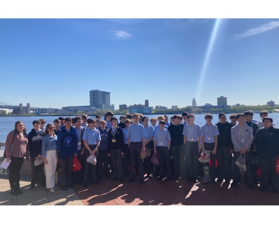 Mrs. D’Aulerio’s Freshman ELA class at the Seaport Museum to see a performance of Shakespeare’s Romeo and Juliet. Happy Birthday Shakespeare.  #SalesianGentlemen #SmartonSolly