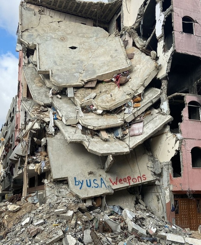 Mizgol's tweet photo. BY USA WEAPONS ! #Gaza https://t.co/bNbOXsoP4M