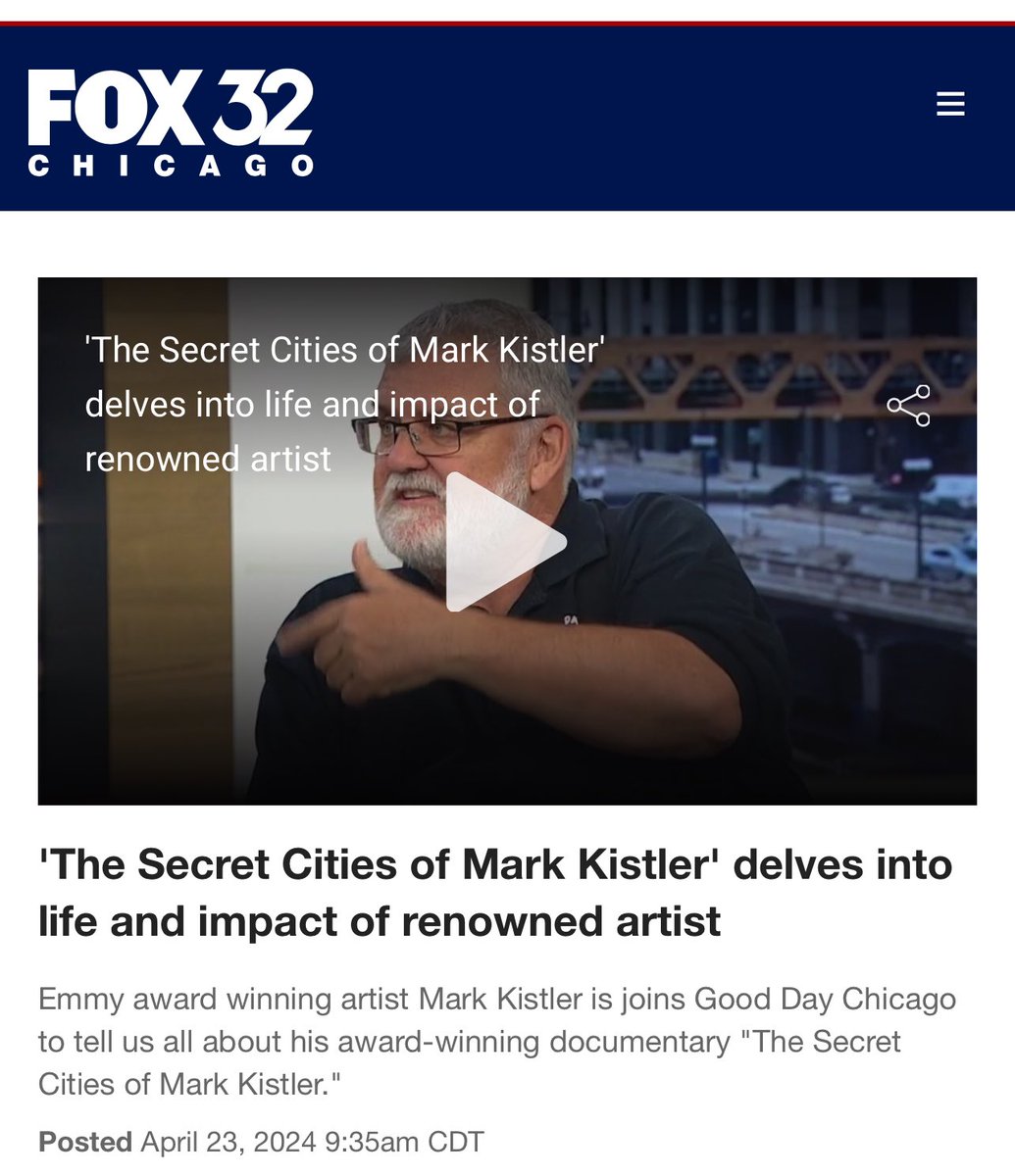 90 minutes of insane traffic and downtown parking for 3:31 minutes of FUN! Fox “Good Day Chicago” segment. As always, Great job Geoff Roberts for booking so many media segments across America! Thanks Robert Neustadt for joining me! fox32chicago.com/video/1445254.…