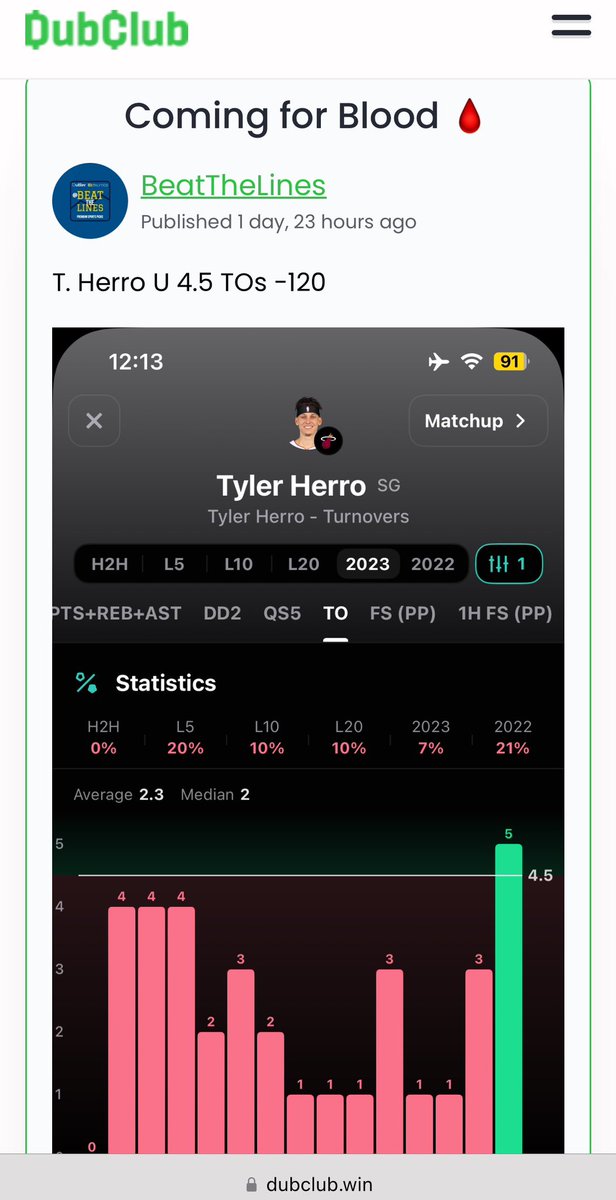 Beat Th3 Lines (@lucaswildboy19) on Twitter photo VIP EATING 🔥COMING FOR🩸6-0🟩
📊: <a href="/OutlierDotBet/">Outlier.Bet</a>
Giving away #Playoffs for 20$ 🤦🏻♂️
Make it Back 1st bet ✅
⏬
dubclub.win/r/BeatTheLines/
#NBAX #NBATwitter #nbabets #GamblingCommunity
#GamblingX #playeprops #PlayerPropBets #sportsbetting
#SportsGambling #PrizePicks #PrizePicksNBA VIP EATING 🔥COMING FOR🩸6-0🟩
📊: <a href="/OutlierDotBet/">Outlier.Bet</a>
Giving away #Playoffs for 20$ 🤦🏻♂️
Make it Back 1st bet ✅
⏬
dubclub.win/r/BeatTheLines/
#NBAX #NBATwitter #nbabets #GamblingCommunity
#GamblingX #playeprops #PlayerPropBets #sportsbetting
#SportsGambling #PrizePicks #PrizePicksNBA