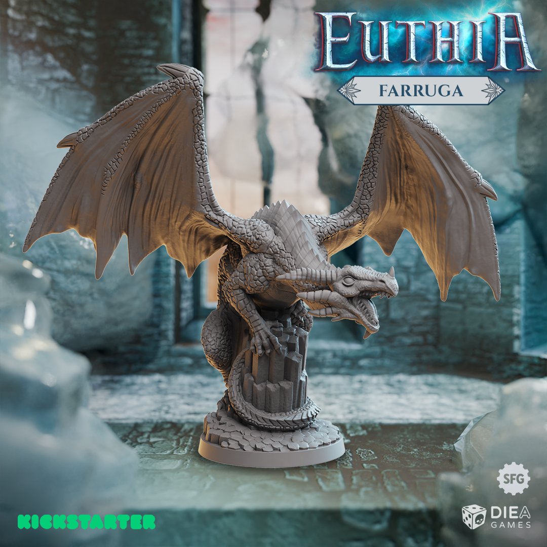 Heroes, let’s take a closer look at some of the enemies you’ll be facing in Euthia: Torment of Resurrection! Farruga is a force of nature, tearing apart the land with foul acts. Can you work together to defeat this deadly dragon? Get notified: steamforged.co/euthia-cruel-f… #Euthia