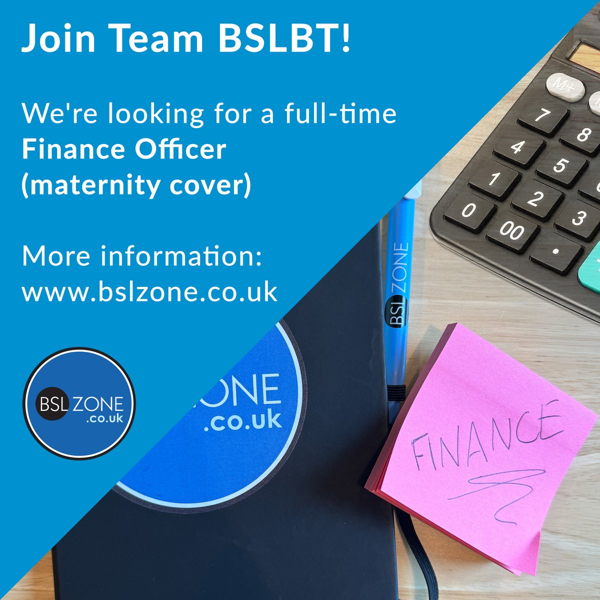 Now #HIRING - now seeking a Finance Officer (maternity cover): bslzone.co.uk/about/recruitm…