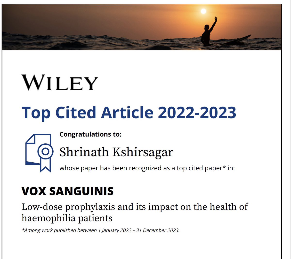 DocShriK's tweet photo. Proud and humbled to share https://t.co/umRLItTnSe