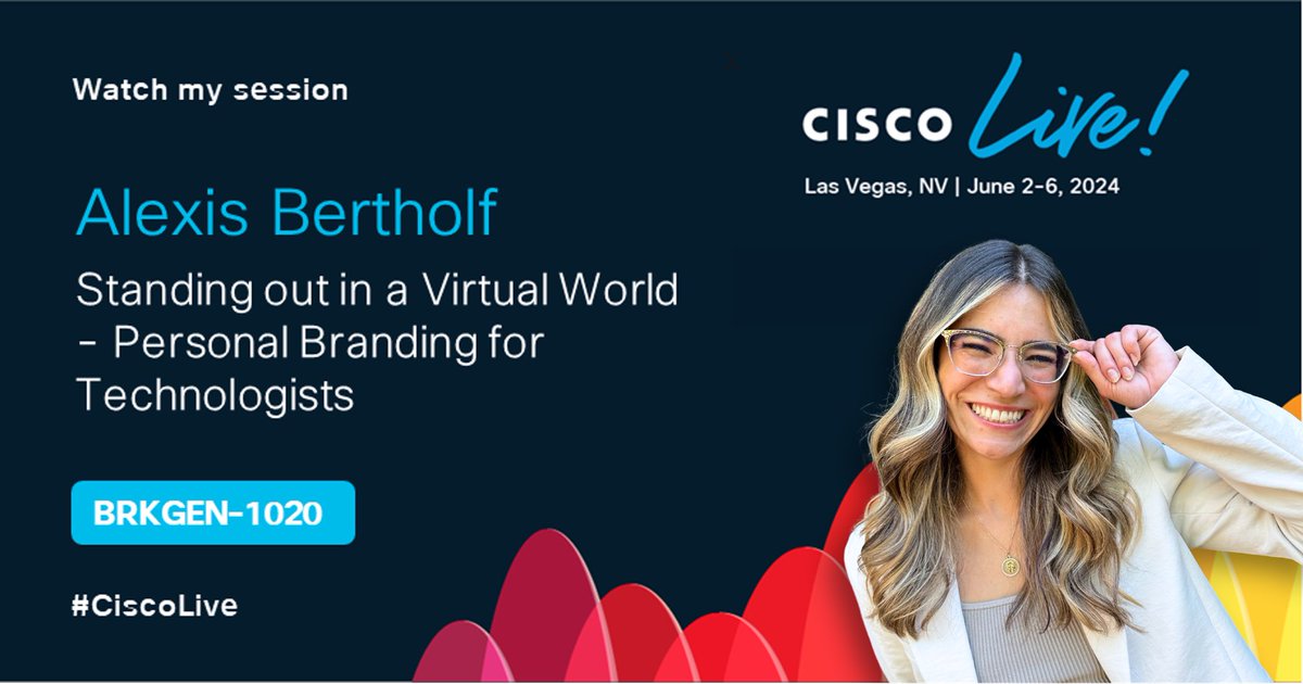 Cisco Live session registration opens today!! Come hang out at my session ¨̮ ciscolive.com/global/learn/s…