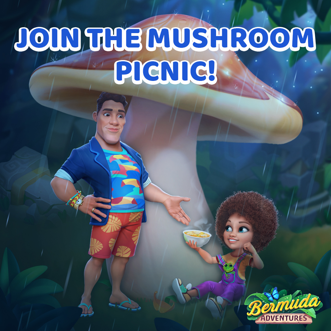bermuda_game's tweet photo. 🍄 A new time-limited adventure is here! [https://t.co/CZcoA136ts] 🍽️ Join Steve and his friends on a temporary expedition for some exclusive rewards! The Mushroom contest is waiting for you!✨

#bermuda #adventures #mobile #game https://t.co/qXcBGytM89