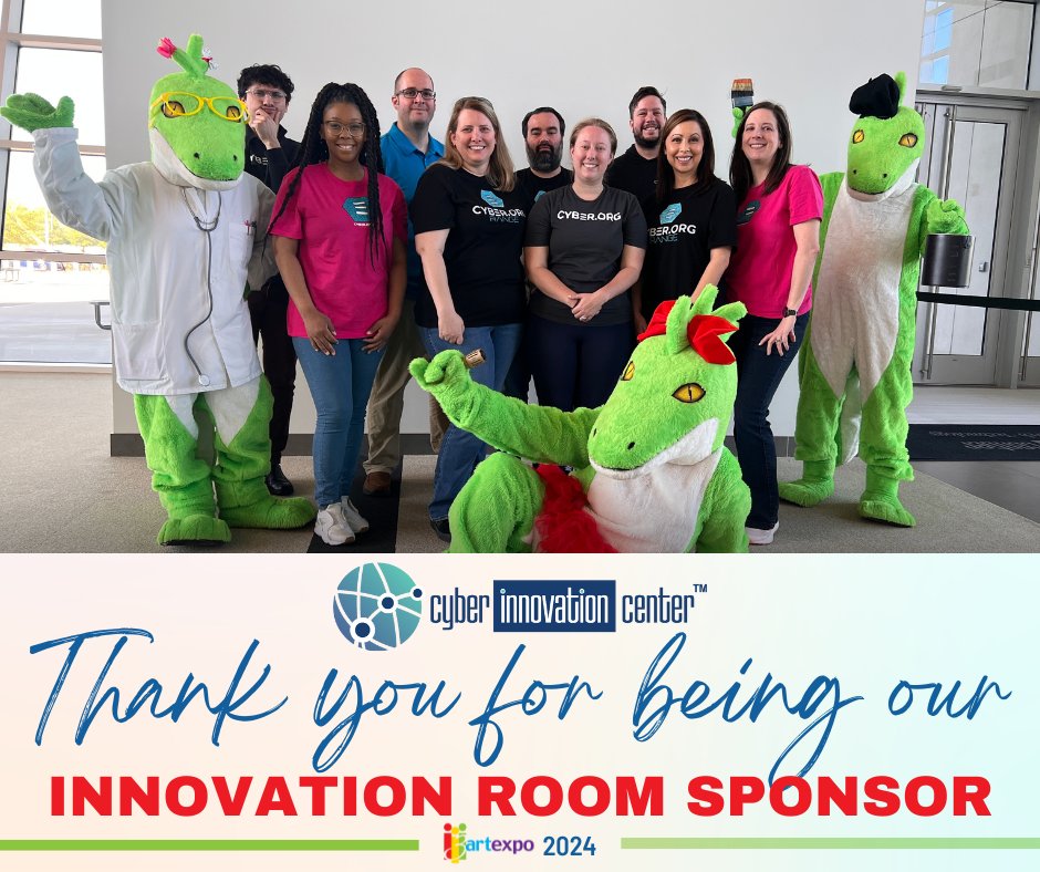 We would like to thank our friends at the Cyber Innovation Center for sponsoring the Innovation Room at this year's i3Art Expo. From Bot-Wars to STEAM based hands-on activities, the Innovation Room at the i3 Art Expo is the place to be! bit.ly/i3artexpo #i3ArtExpo