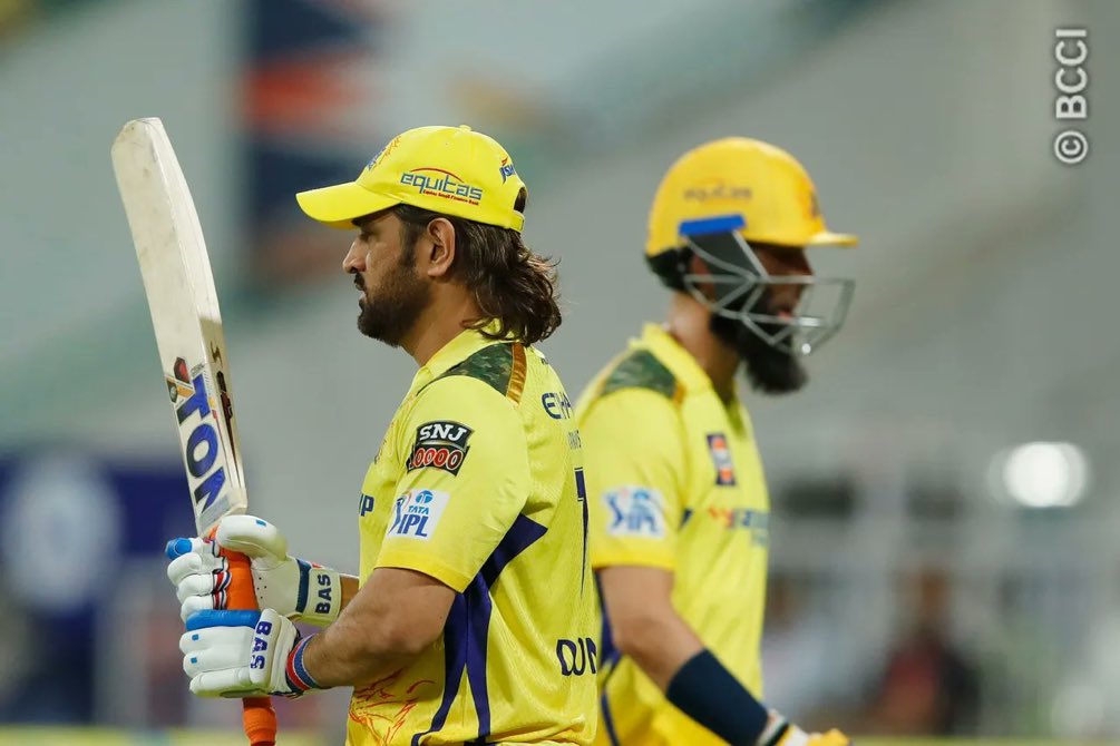 “A gift to the fans!” - a promise was made after #IPL2023.

#MSDhoni keeping that promise in #IPL2024:

37*(16), 1*(2), 1*(3), 20*(4), 28*(9), 4*(1). 

#CSKvsLSG #ChennaiSuperKings #Chepauk #Anbuden #Yellove #WhistlePodu #Thala #Mahi #No7 
#Dube #RuturajGaikwad #Conway