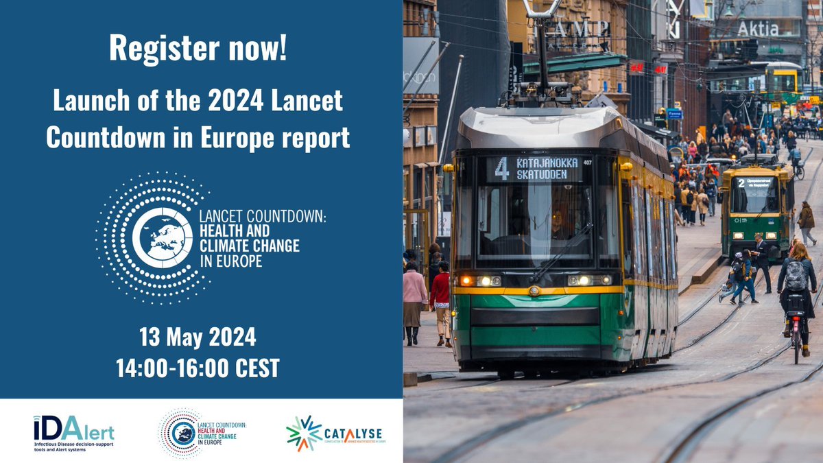 In 2022 our collaboration published 33 indicators tracking different aspects of the #climatechange 🌍 & #health🚑nexus. This year (13 May) we report on 42 indicators - including many updates to existing ones👀 👉Join the launch at 14:00 CEST: us06web.zoom.us/webinar/regist…