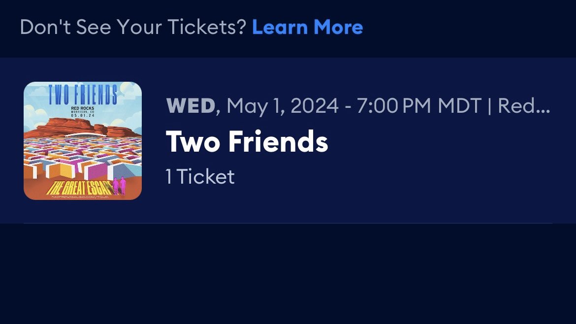 When @hild_shelby says she coming to town for like 12 hours for a concert, you clear your schedule and buy a ticket. Red Rocks, we’re coming for you! First Summer 2024 Bucket List item is about to be checked off🥳