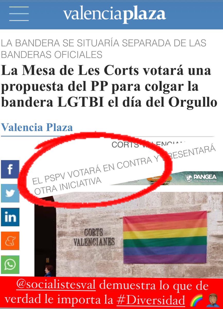 stesorianogomez's tweet photo. 🫂 La diferencia entre @SocialistesVal y @ppcv es que nosotros/as nos creemos una Comunitat Valenciana 🔵🔴🟡 diversa y librr🌈 mientras ellos/as únicamente la defienden si hay polémica 🤦🏽♂️
#OrgullDeComunitat🌈 https://t.co/n1MsdzYbC2