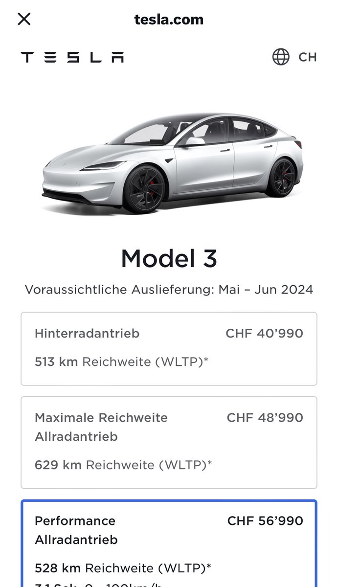 🚨New Tesla Model 3 Performance is NOW available! >> tesla.com/model3-perform…