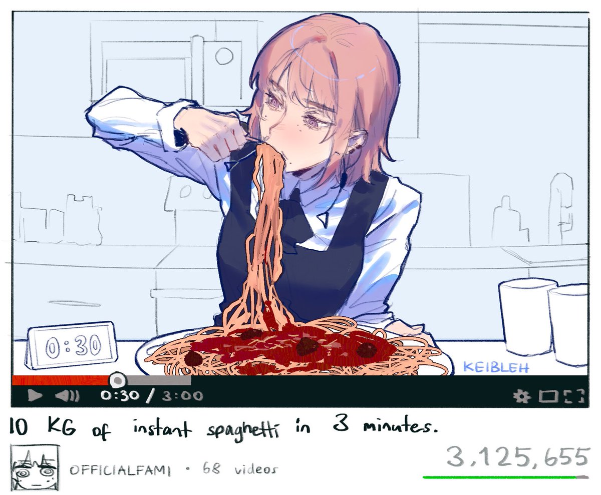 fami mukbang real!! #chainsawman