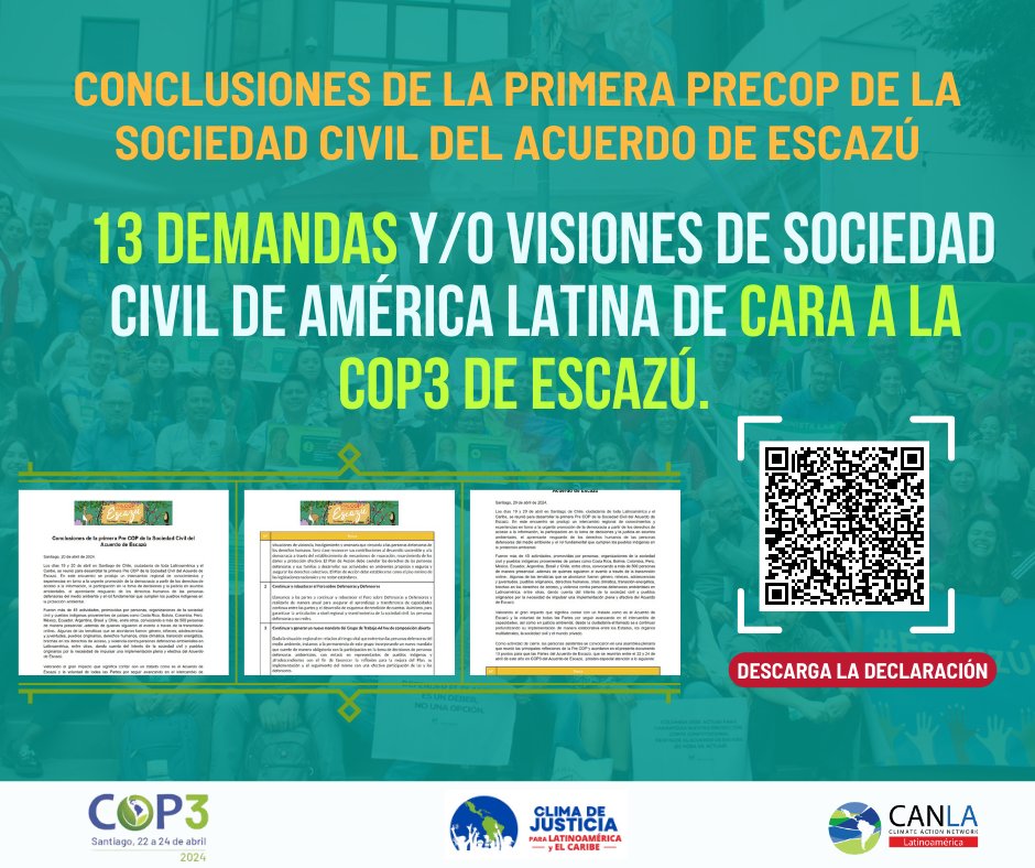 🧵"La implementación del #AcuerdoDeEscazú debe aplicarse en los procesos de toma de decisiones relacionados a la mitigación y adaptación frente a la #CrisisClimática y ecológica, con especial atención en la transición energética, obedeciendo a un amplio criterio de justicia"