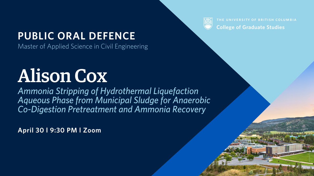 Alison Cox will defend their thesis on April 30, 2024. All defences are open to the public. Learn more: bit.ly/UBCO-Graduate-… @UBCOSOE