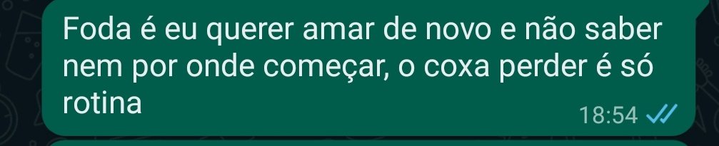 Parece mensagem do mangaboy mas é só como eu estava no domingo