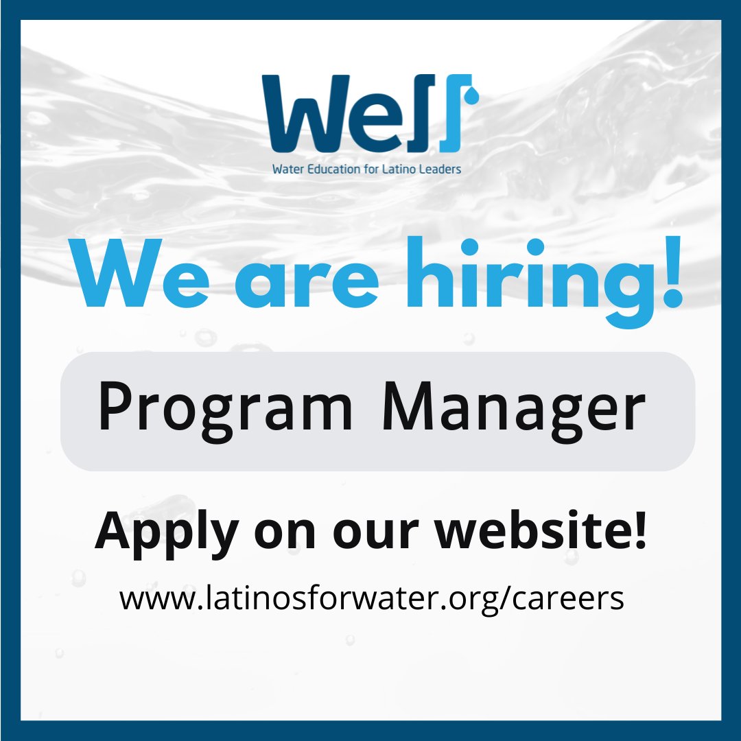 WELL is hiring! The Program Manager position is a remarkable and challenging opportunity for a highly motivated candidate to support a growing organization dedicated to its vision and the impact of its mission on California communities. Visit the linkt.ree in bio to learn more!
