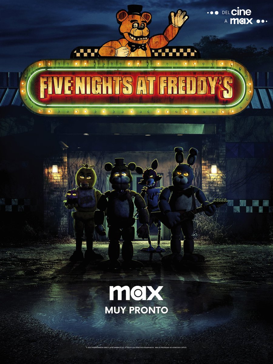 Five Nights At Freddy's llega próximamente a Max.
