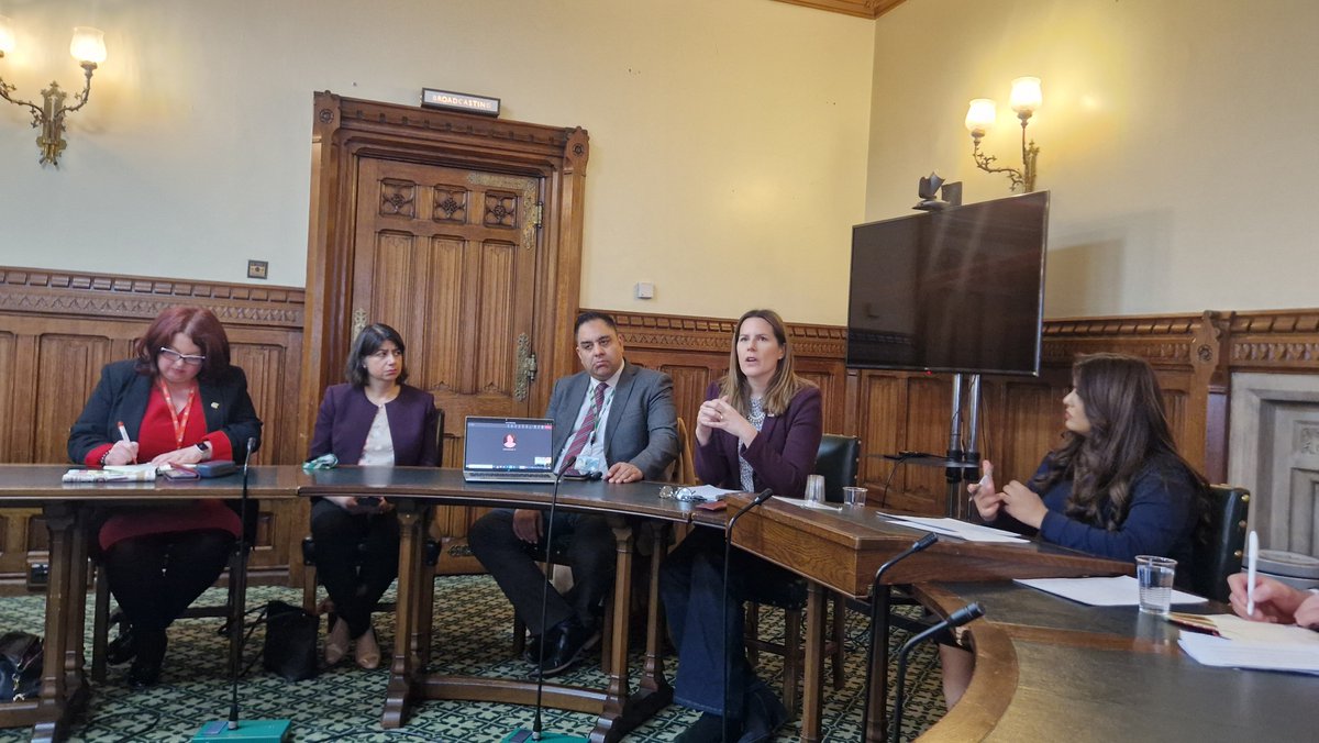 MPs @PalestineAPPG listening to @melanie_ward: 'Gaza is in a man made famine. Our staff @MedicalAidPal in the north are surviving on bird feed. Everytime I see my colleague Mahmoud, he is visibly shrunk....Children are being starved at the fastest rate the world has ever seen.