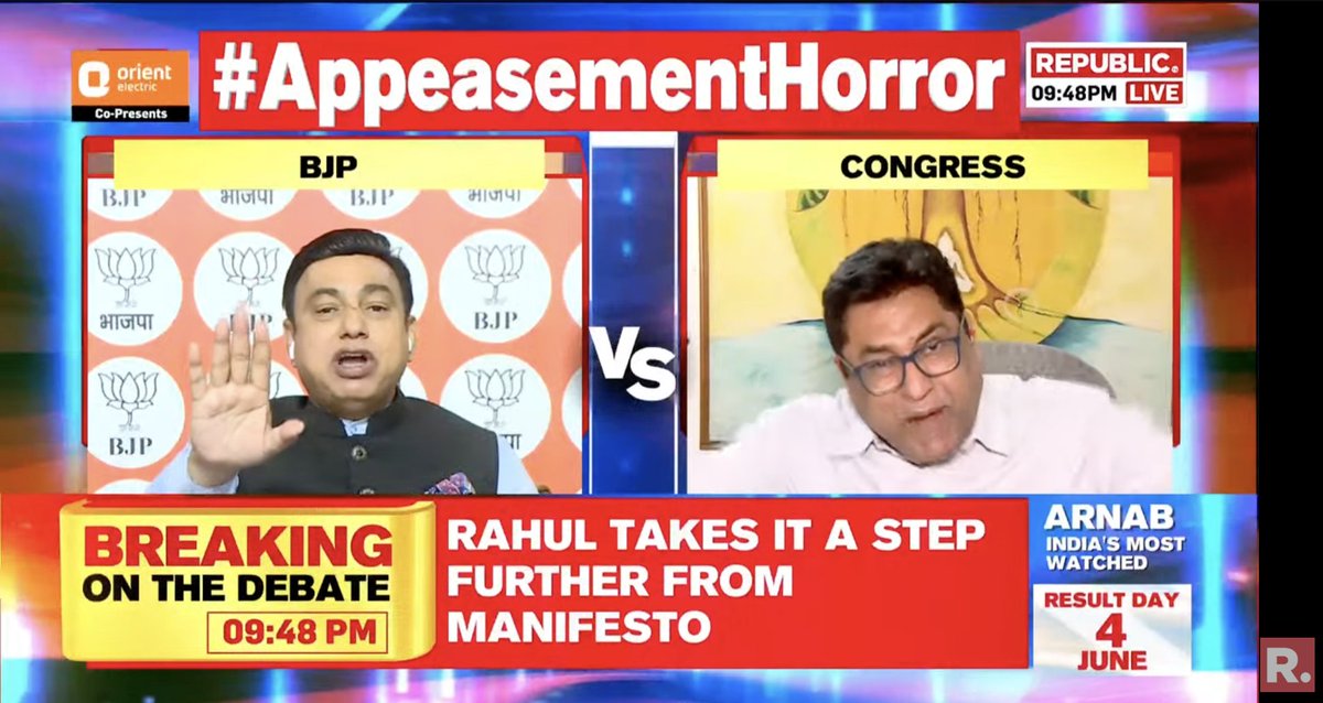 #AppeasementHorror | Apart from playing vote bank politics, what has Congress done for the Muslims of this country since independence?: Dr. Syed Zafar Islam (@syedzafarBJP), BJP National Spokesperson & Former Rajya Sabha MP Tune in here to watch The Debate. Fire in your views…