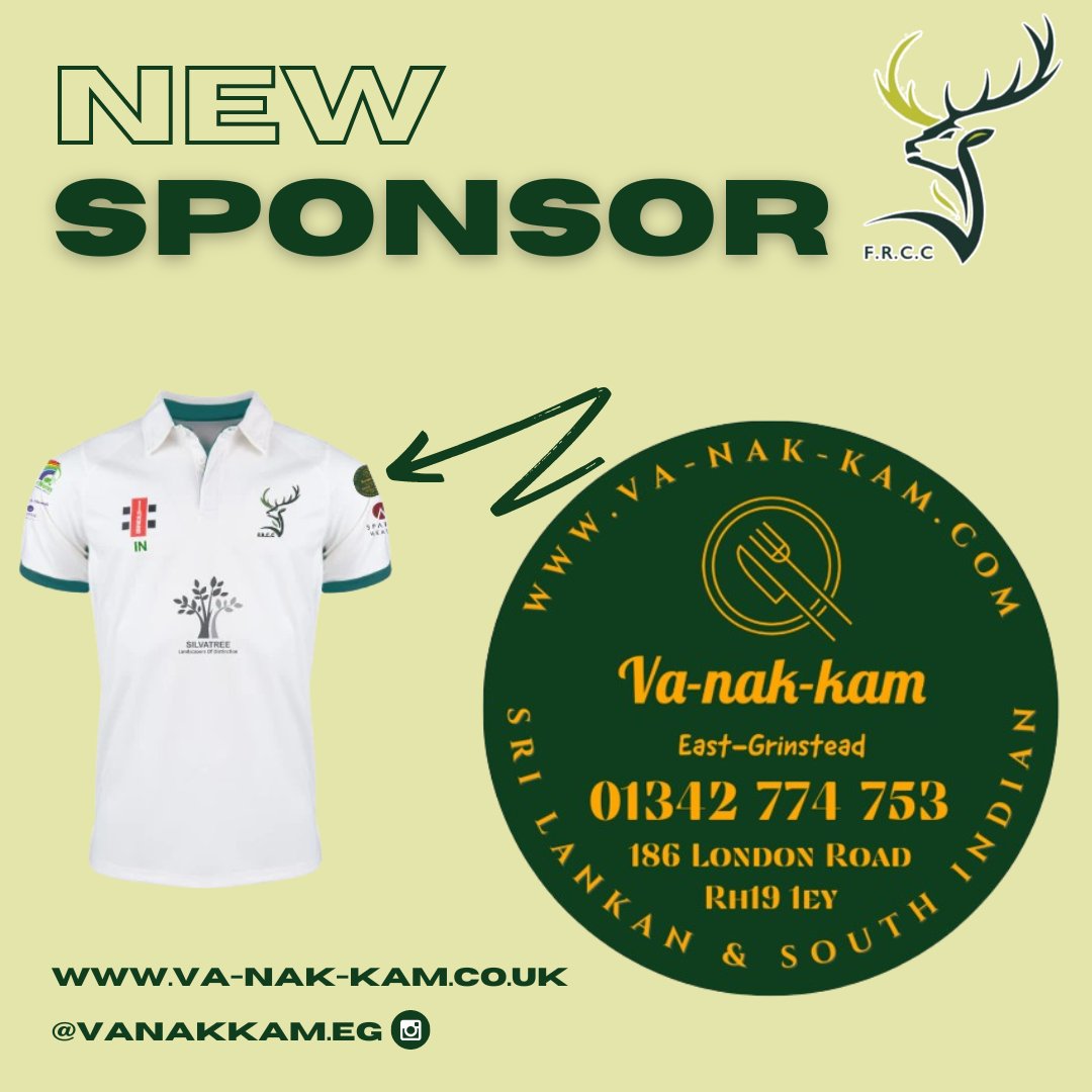 We're thrilled to have Va-nak-kam as a new club sponsor for 2024.

Va-nak-kam provide an authentic Sri Lankan and South Indian cuisine to East Grinstead and the surrounding area.

Web - va-nak-kam.co.uk