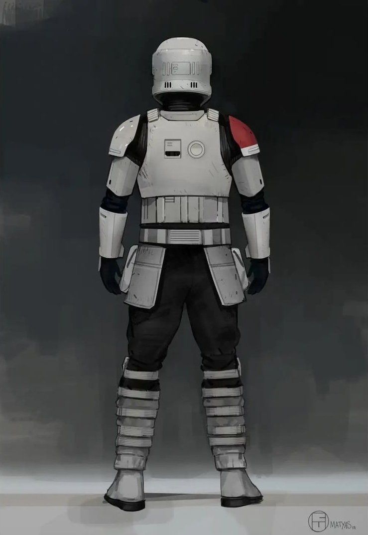 First Order Mountain trooper concept art by Brian Matyas