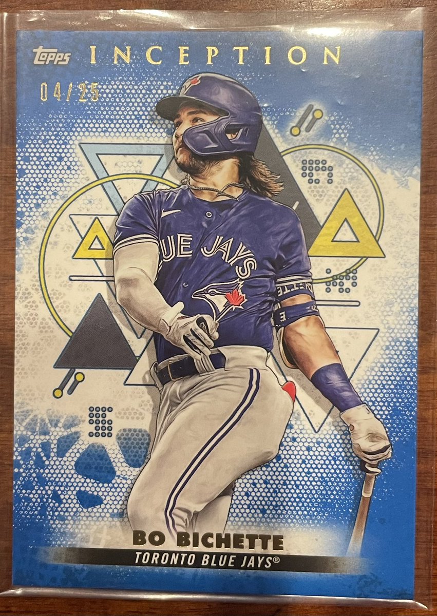Cardscanada22's tweet photo. @carymcgrath17 @CardboardEchoes @ILOVECOLLECTIN1 @sports_sell 2022 colour match inception of of /25 vladdy and Bo!   Take them both for 110 shipped and tracked! https://t.co/dPG87Pl8jZ