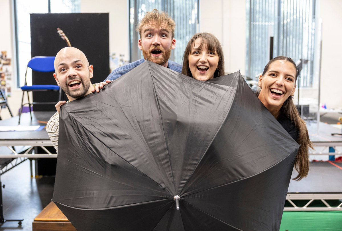 This is how joyful our faces look when you say you've booked your tickets to see our hilariously funny, heart-warming, feel good romantic musical comedy and latest Mercury Production, Midsummer 😁 ☂️ Not booked yet? What are you waiting for, book now: buff.ly/4aM6ZVw 🎟️