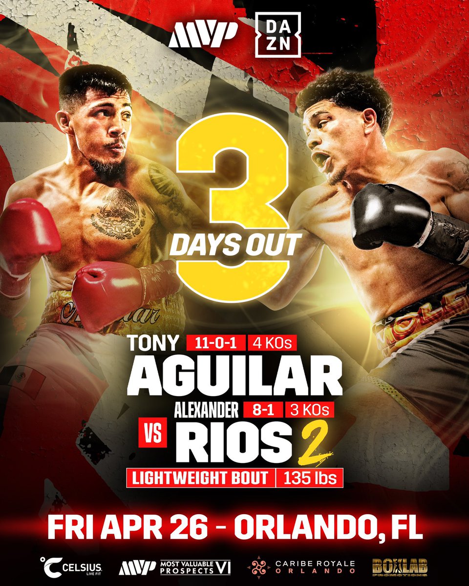 Deadass one of my favourite matches I’ve watched. if you’re genuinely looking for a good fight to watch, tune in on Friday night for the Aguilar vs Rios rematch + tons of other great matchups on MVP Prospects VI 🔥