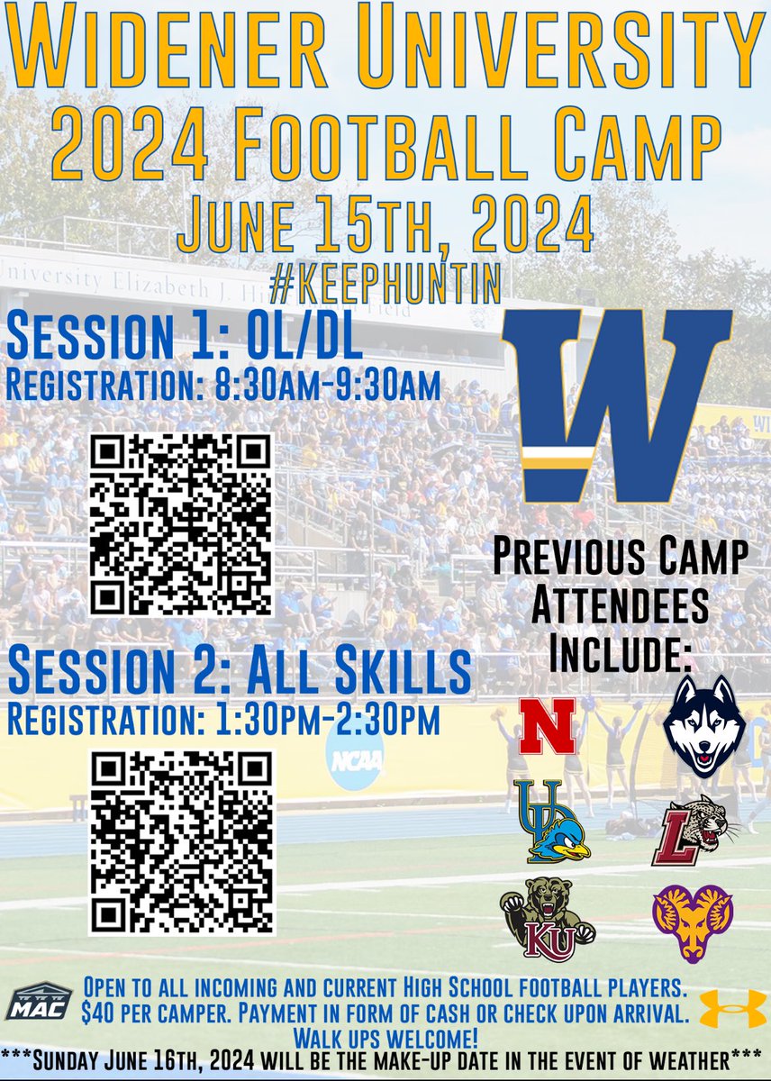 🚨🚨🚨 Calling all incoming 9th-12th grade football players!! We are hosting our annual Prospect camp June 15th! Sign up with the link below!! 🚨🚨🚨 #KeepHuntin OL/DL: docs.google.com/forms/d/18SSwU… Skills: docs.google.com/forms/d/1TUchp…
