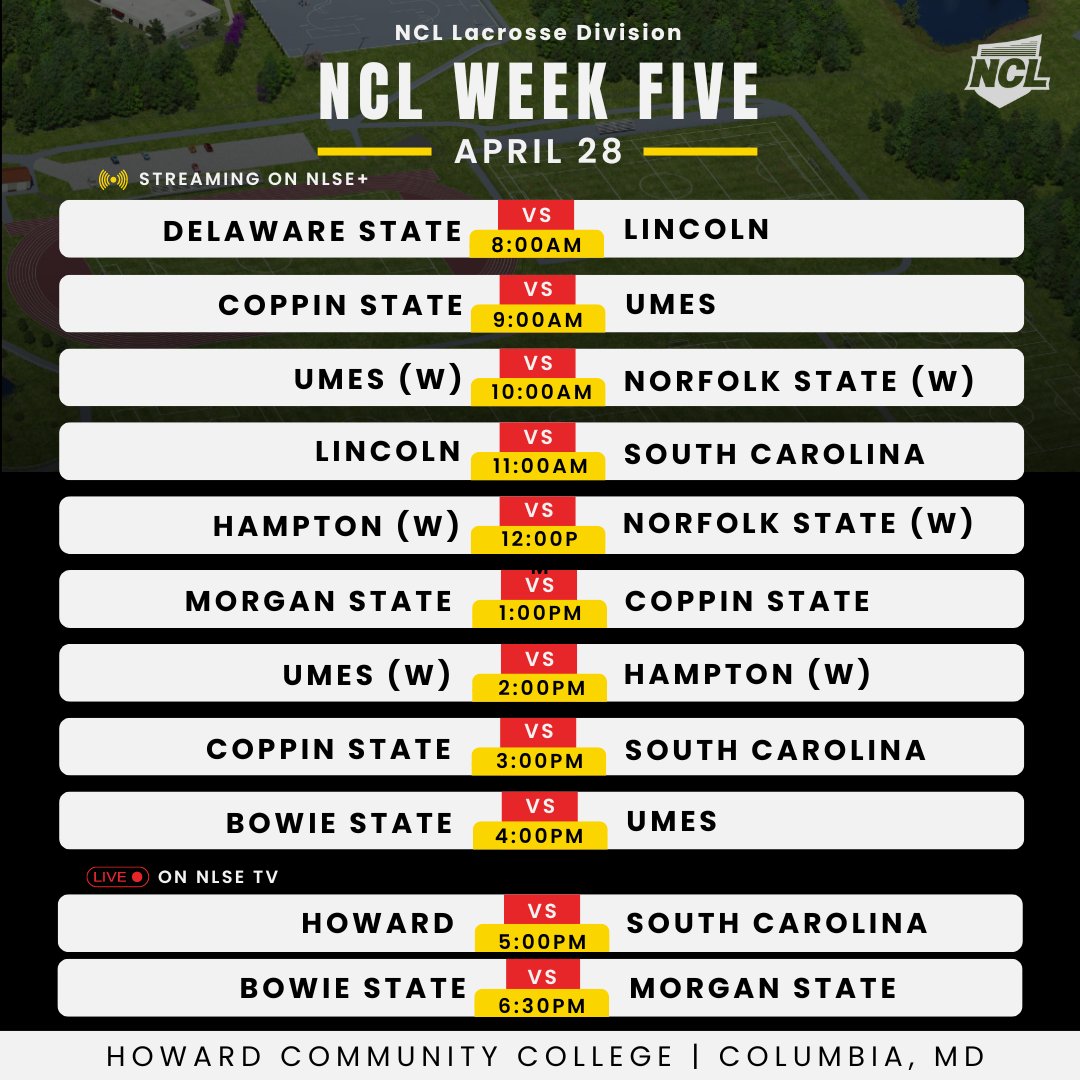 We've reached NCL Week 5 and its Military Appreciation Week sponsored by jtek-data this Sunday! Check the link in our bio for your tickets. You can also stream the action live and for free on NLSE+  Also tune into NLSE TV for two live tv games at 5 PM and 6:30 PM!