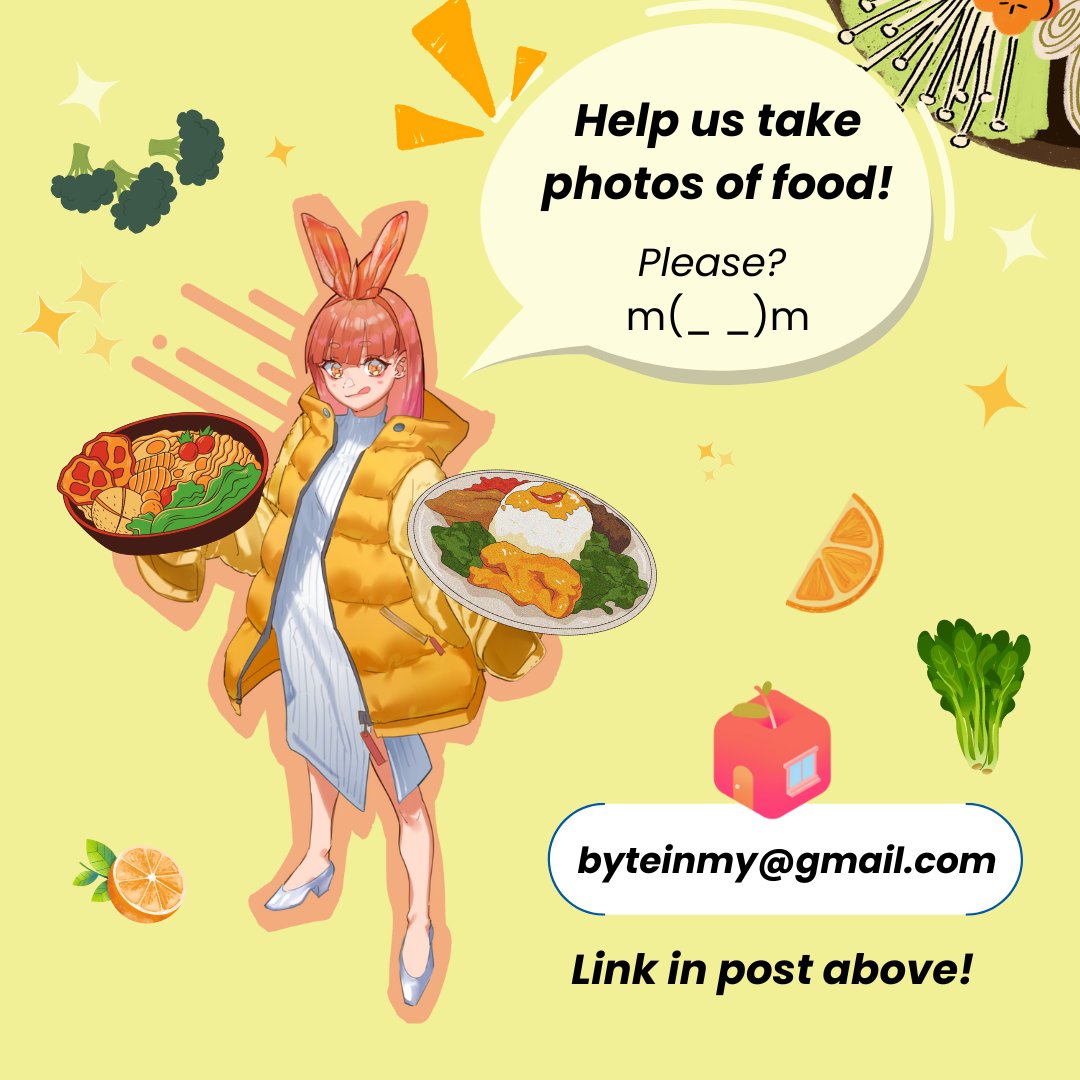 Byte_In_'s tweet image. We've officially started shipping our alpha!! 🎉 🎉

We are still looking for more contributors! Please do fill in this form if you'd like to get involved:
tally.so/r/m67GVN

#food #AI #diet #Health