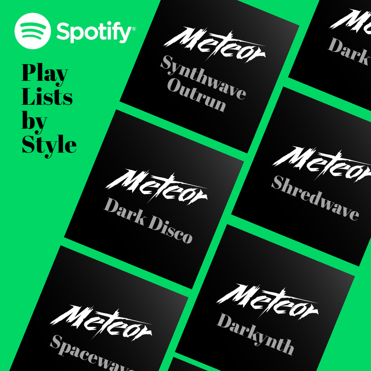 In the past 9 years I've made A LOT of songs with several styles inside the retrowave world. So I had the idea of grouping them into playlists. Each playlist is like an album with one unique style...I think you will like it! linktr.ee/meteormusic #synthwave #retrowave #spotify