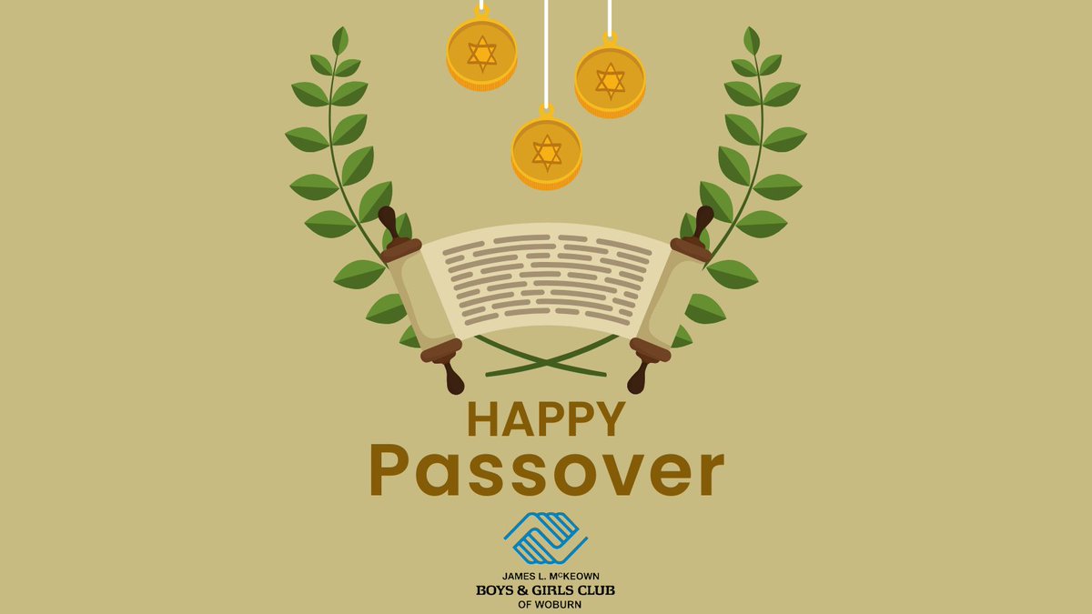 BGCWoburn's tweet photo. Wishing an enjoyable and peaceful Passover season to all of our Club families and friends who celebrate! https://t.co/2Ej6tW8nL8