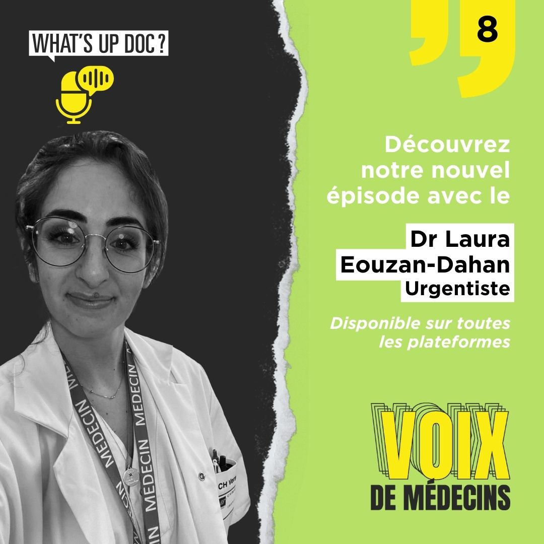 whatsupdoc_mag's tweet photo. 🎧📱Le dernier épisode de Voix de Médecins est toujours disponible !  

Laura Eouzan-Dahan, urgentiste depuis un an et aujourd'hui en exercice à @CH_Versailles  nous parle de polyvalence, de transmission et de tunnel.  

À écouter ici 👉 https://t.co/lTKF68jxYa https://t.co/4TsAVqOvwp