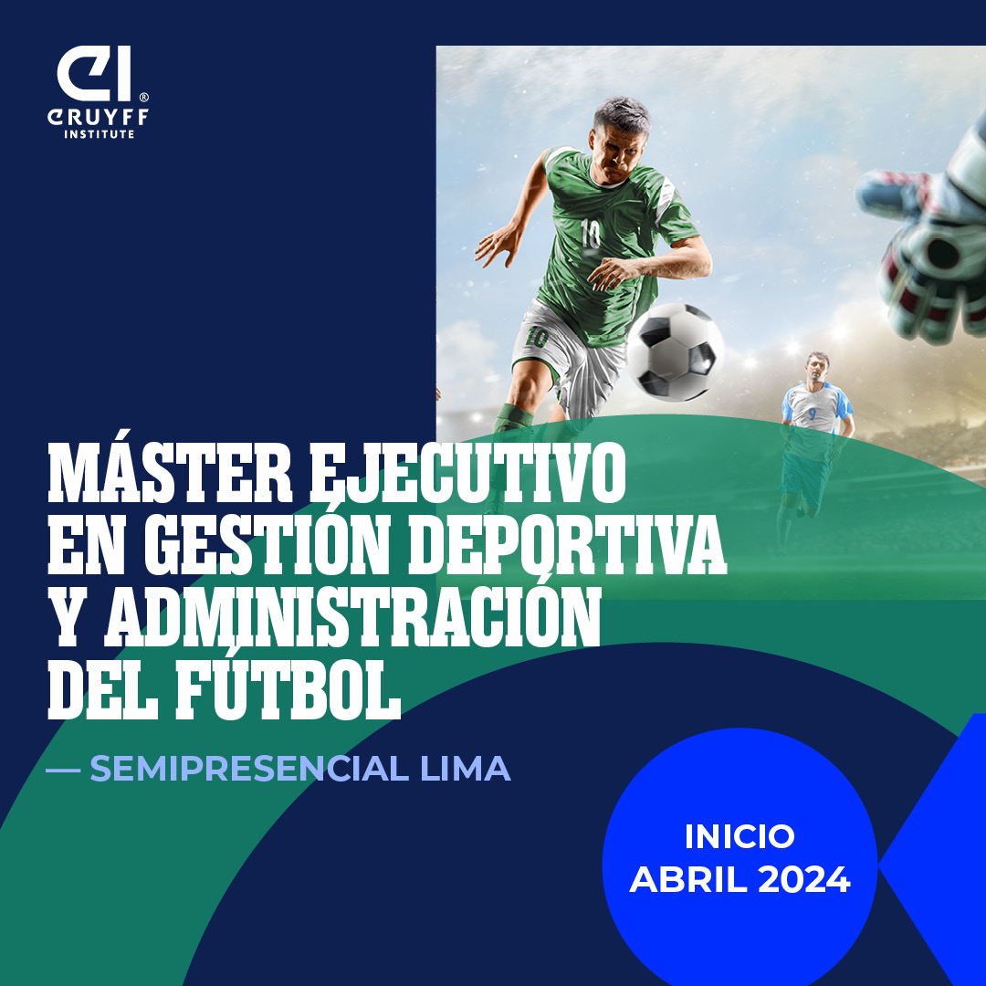 Quedan pocos cupos!
ULTIMA SEMANA de INSCRIPCIONES
No te quedes afuera!
Si tu también quieres profesionalizarte en la #IndustriaDeportiva, contáctanos a  peru@cruyffinstitute.org o whats 99.870.8367 y te daremos toda la información que necesitas.
#EducatingLeaders #CruyffLegacy