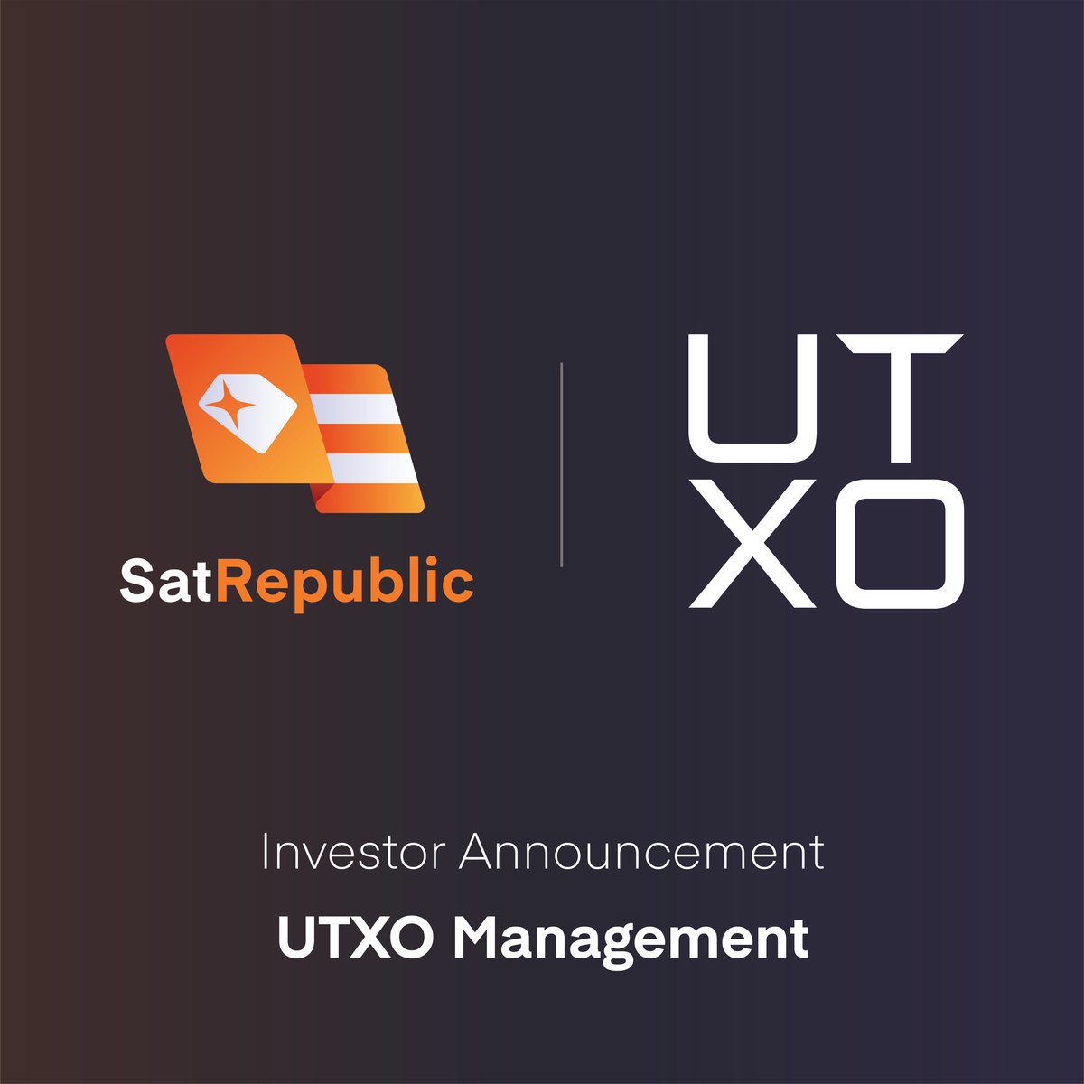 The parent company behind Runevo, @SatRepublic, has closed funding from one of the leading investors in the BTC ecosystem: @UTXOmgmt, the investment arm of @_btcinc. This is in addition to other epic investors who will be in a full funding announcement. a thread 🧵
