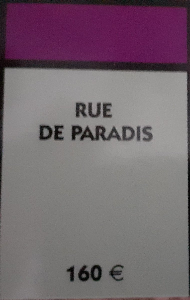 Tortues57's tweet photo. @JustePaulette @1mot1photo Bonjour 
Comme mon Papy je vais utiliser ce jeu Monopoly pour le mot #Rue .
@1mot1photo 
#1mot1photo 
Moi j'ai choisi la #Rue de Paradis endroit qui n'existe pas sur notre terre ... https://t.co/WSjOH8tYTl