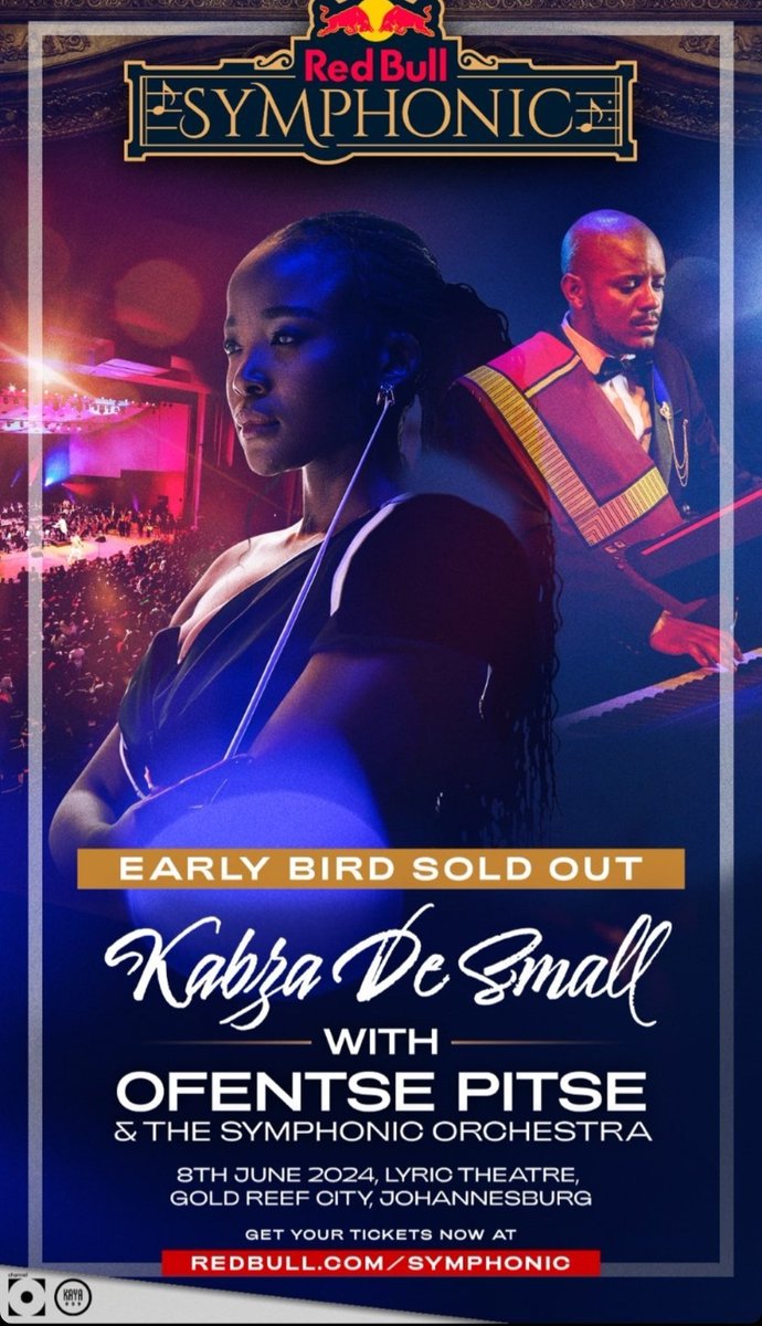 Early bird already sold out this fast wow 🐐🔥🔥

#redbullsymphonic @RedBullZA @KabzaDeSmall_