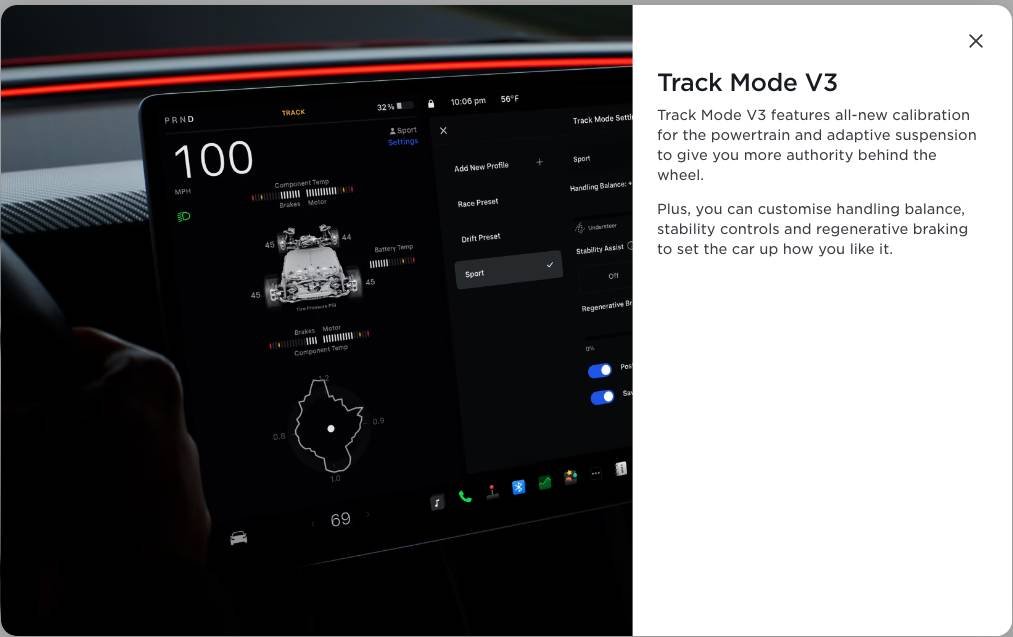 New Model 3 Performance now available to order - featuring adaptive damping and 'Track Mode V3'. tesla.com/en_gb/model3/d…