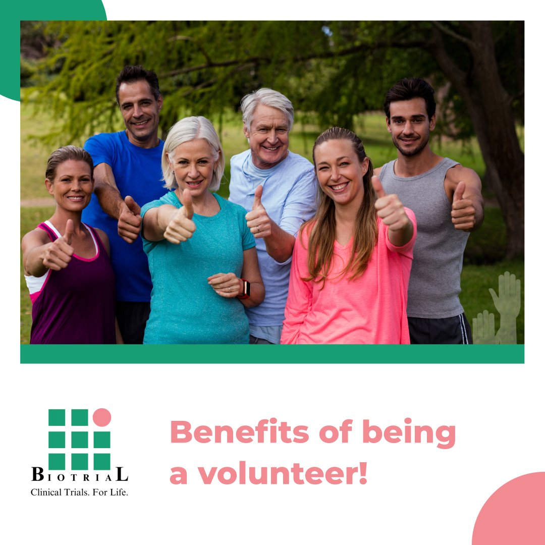 BiotrialUS's tweet photo. Be a volunteer and reap the benefits: advance medical research, receive compensation, and be a healthcare hero 🦸‍♀️💊. Learn how at https://t.co/TvlnsP7stQ.

#PaidVolunteers #HealthcareHeroes #BiotrialVolunteers #ClinicalTrials https://t.co/9C7bUmxlBx