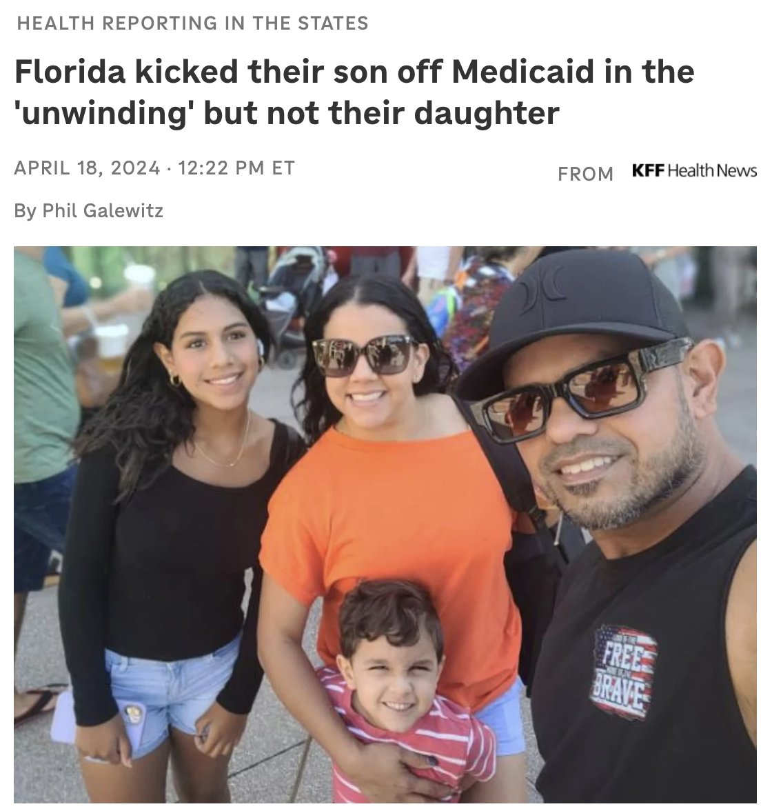 'It doesn't make sense that they would cover one of my children and not the other,' Navas says. The Navas family are among millions of Americans caught in the bumpy Medicaid unwinding, playing out across the country over the past year. Link: npr.org/sections/healt…