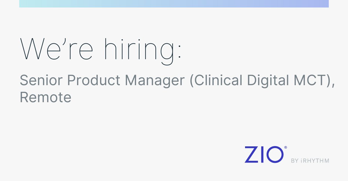 We're #hiring a remote Senior Product Manager (Clinical Digital MCT). Apply today if you have at least 4 years of product management experience for digital software applications. bit.ly/3T9eiA0 #RemoteJobs