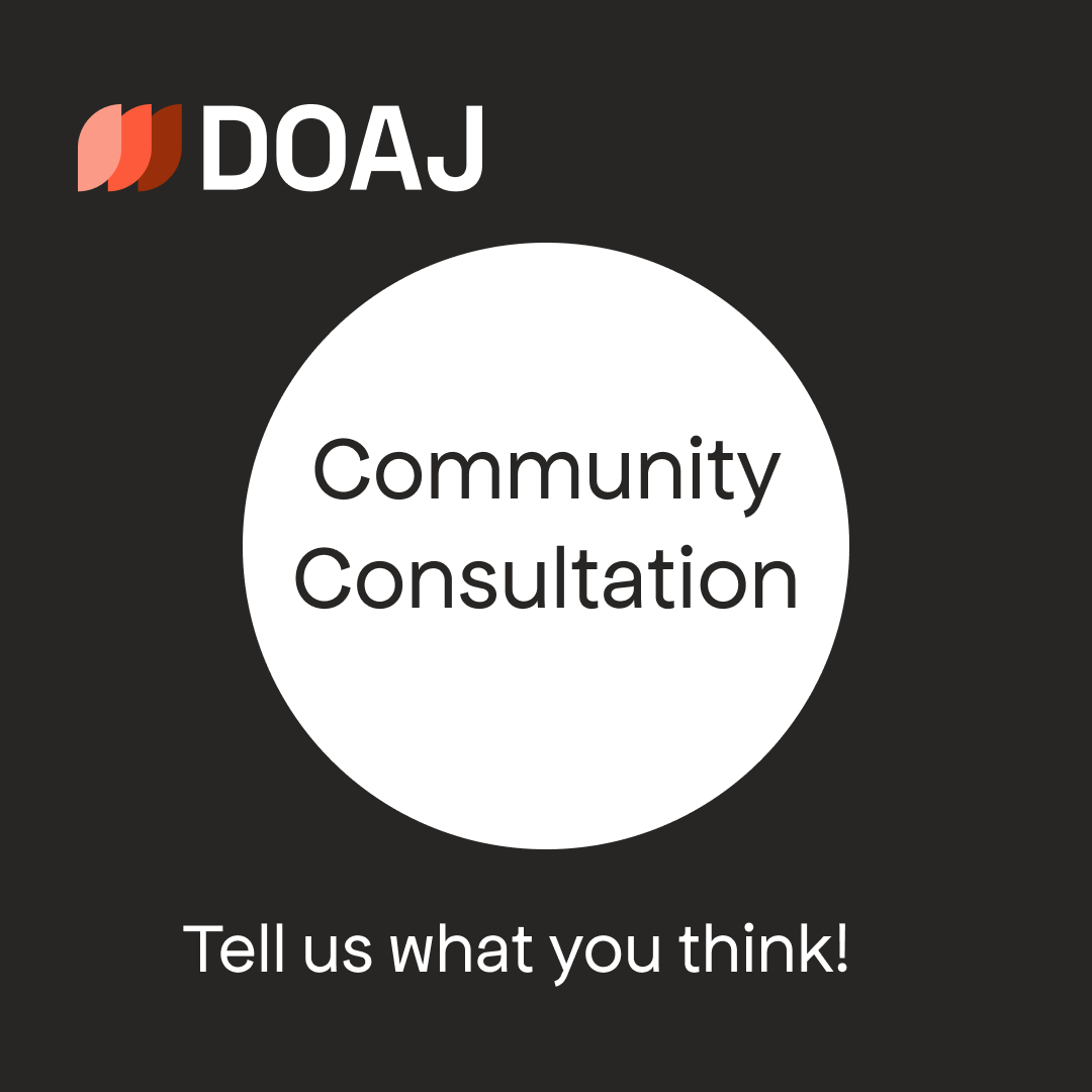 Please RT! Have you told us what you think about our metadata? Our community consultation survey is open, and we want to hear from you, so add your voice.

surveymonkey.com/r/DOAJconsulta… - available in English, French, Portuguese and Spanish.

#openaccess #scholcomm #academicchatter