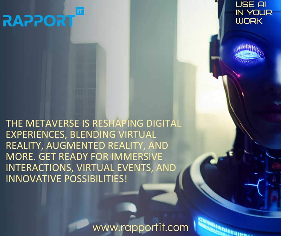 'Stepping into the Metaverse: Where Digital Dreams Become Reality! 

The Metaverse isn't just a buzzword anymore; it's a whole new universe waiting to be explored. Imagine a realm where virtual worlds blend seamlessly with our everyday lives.

#MetaverseMagic #DigitalFrontiers