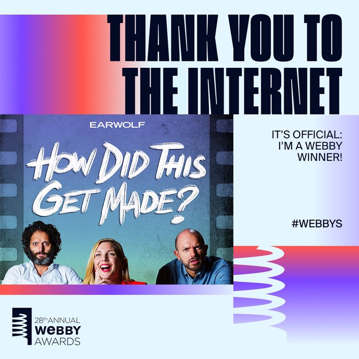 Thanks for making up your peoples choice! #webbys