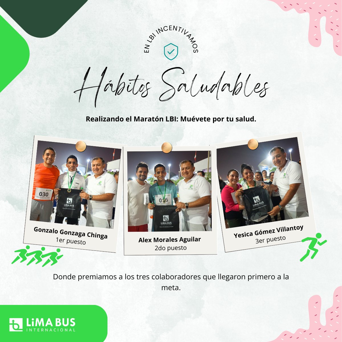 LimaBus1's tweet photo. ¡En Lima Bus Internacional estamos comprometidos con el bienestar de nuestros colaboradores! Por ello, en este mes de la Seguridad y Salud en el Trabajo (SST), promovimos actividades para fomentar hábitos saludables.🏃🏻‍
Conoce más de nosotros en: https://t.co/PBim2AvQeS https://t.co/Usp5cjac2W